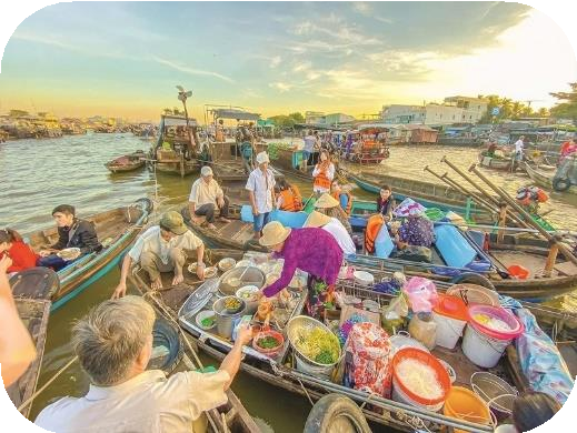 Chợ nổi Cái Răng Cần Thơ - Trải nghiệm độc đáo tại miền Tây sông nước